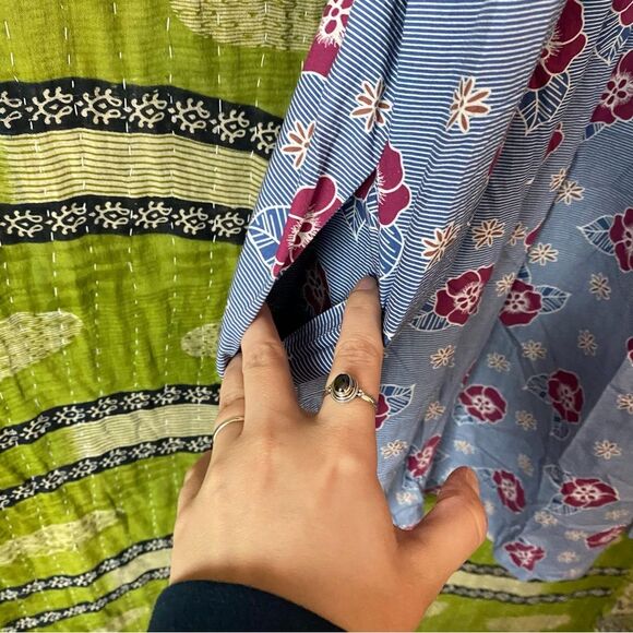 Carleen x Anthropologie Floral Michel Tent Tunic Midi Dress Size Extra Small - Picture 6 of 16